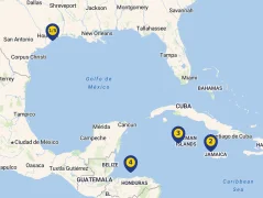 Mapa plavby