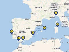Mapa plavby